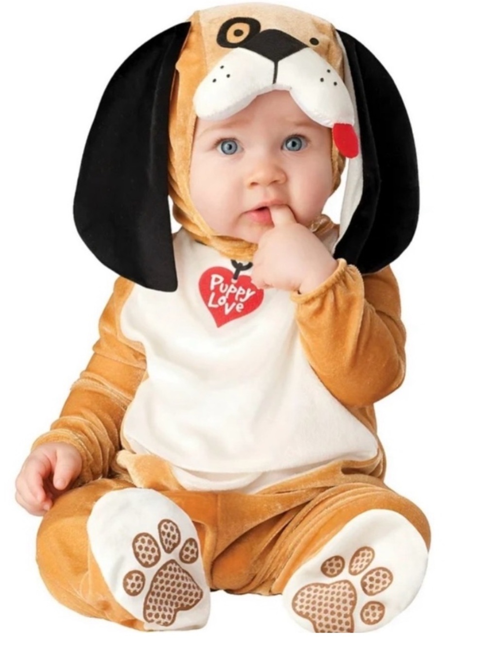 Puppy Love Baby Puppy Costume - Brown & White NEW Halloween 6-12 Months dog